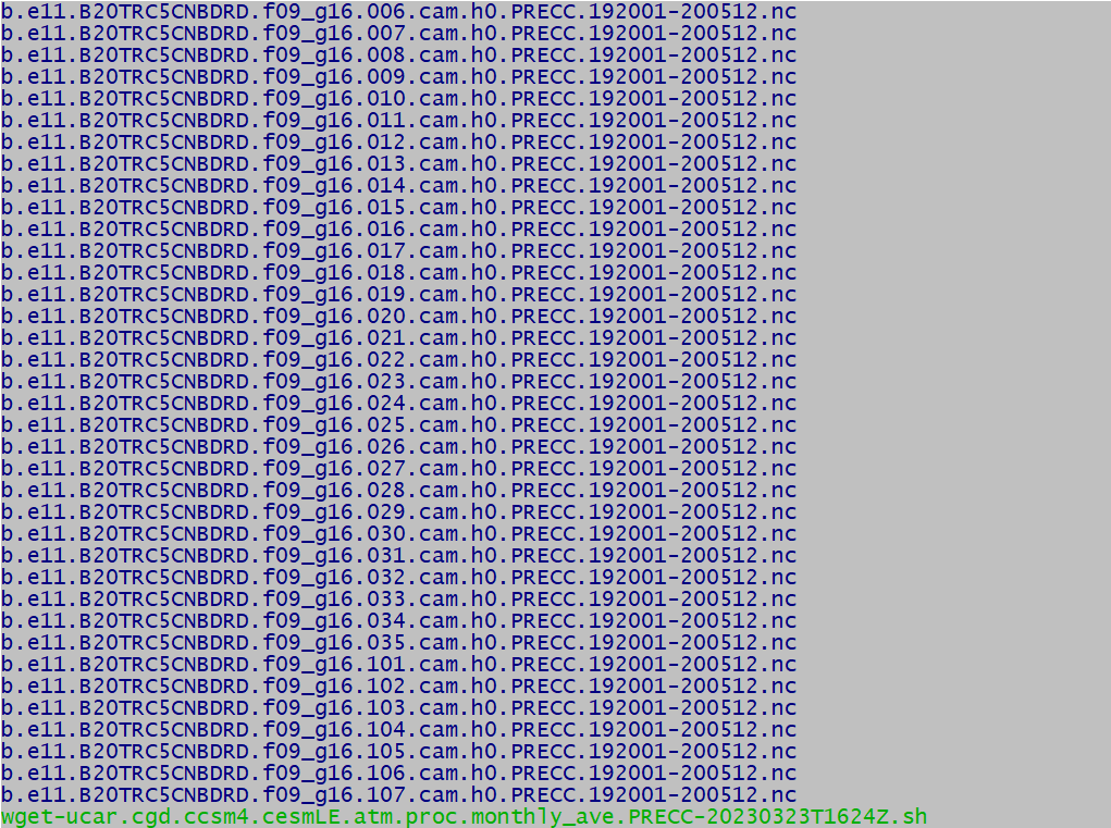 Downloaded data
